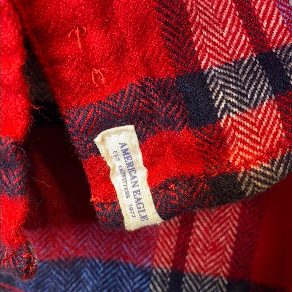 NWT American Eagle Amazingly Soft flannel shirt XS - Picture 4 of 6